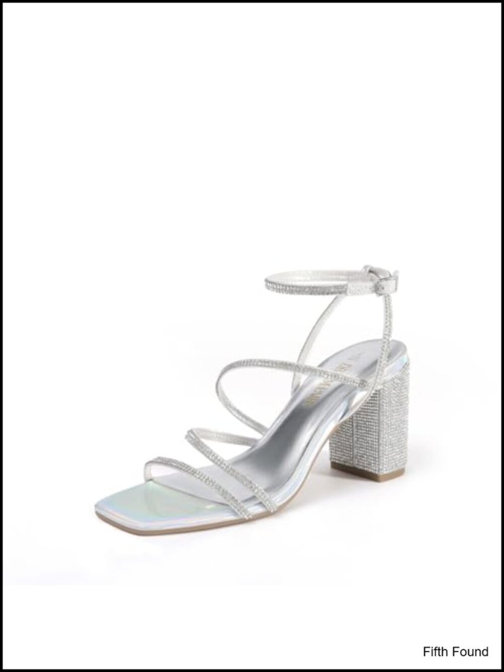 Chunky Heel Sandals Square Toe Ankle Strap Dress Shoes